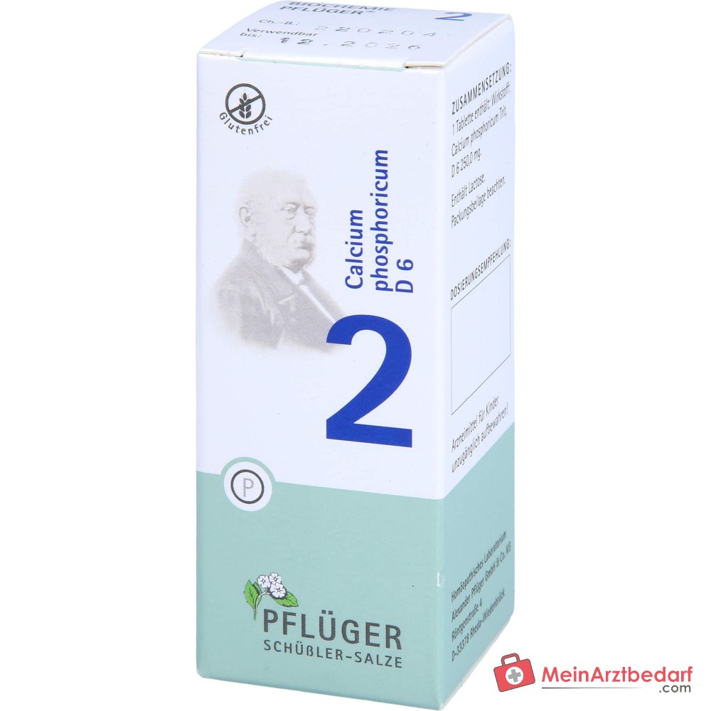 Pflüger Biochemia Nr 2 Calcium phosphoricum D6 Tabletki, 100 szt.