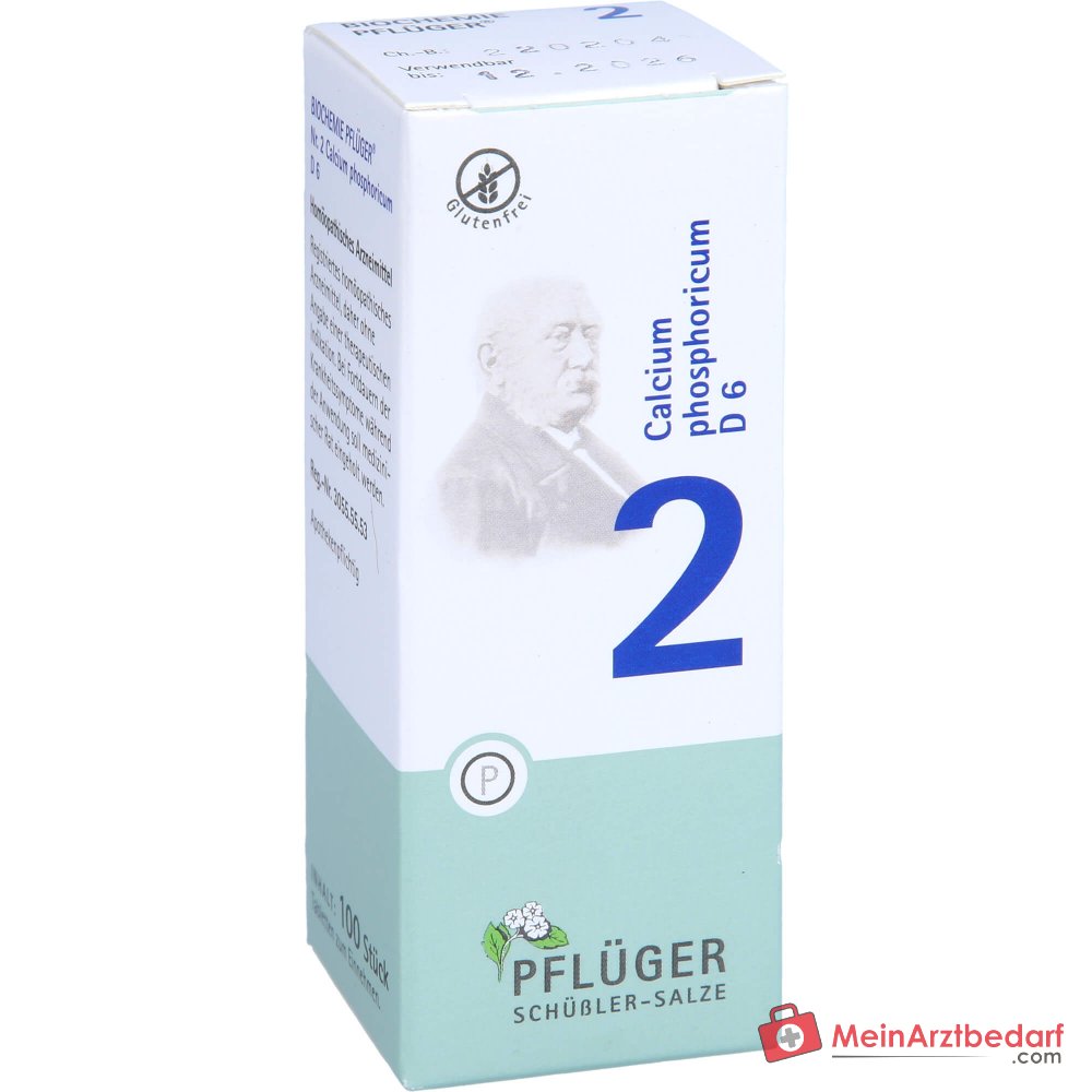 Pflüger Biochemia Nr 2 Calcium phosphoricum D6 Tabletki, 100 szt.
