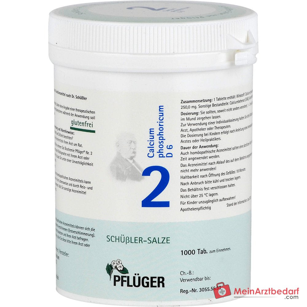 Pflüger Biochemia Nr 2 Calcium phosphoricum D6 Tabletki, 100 szt.