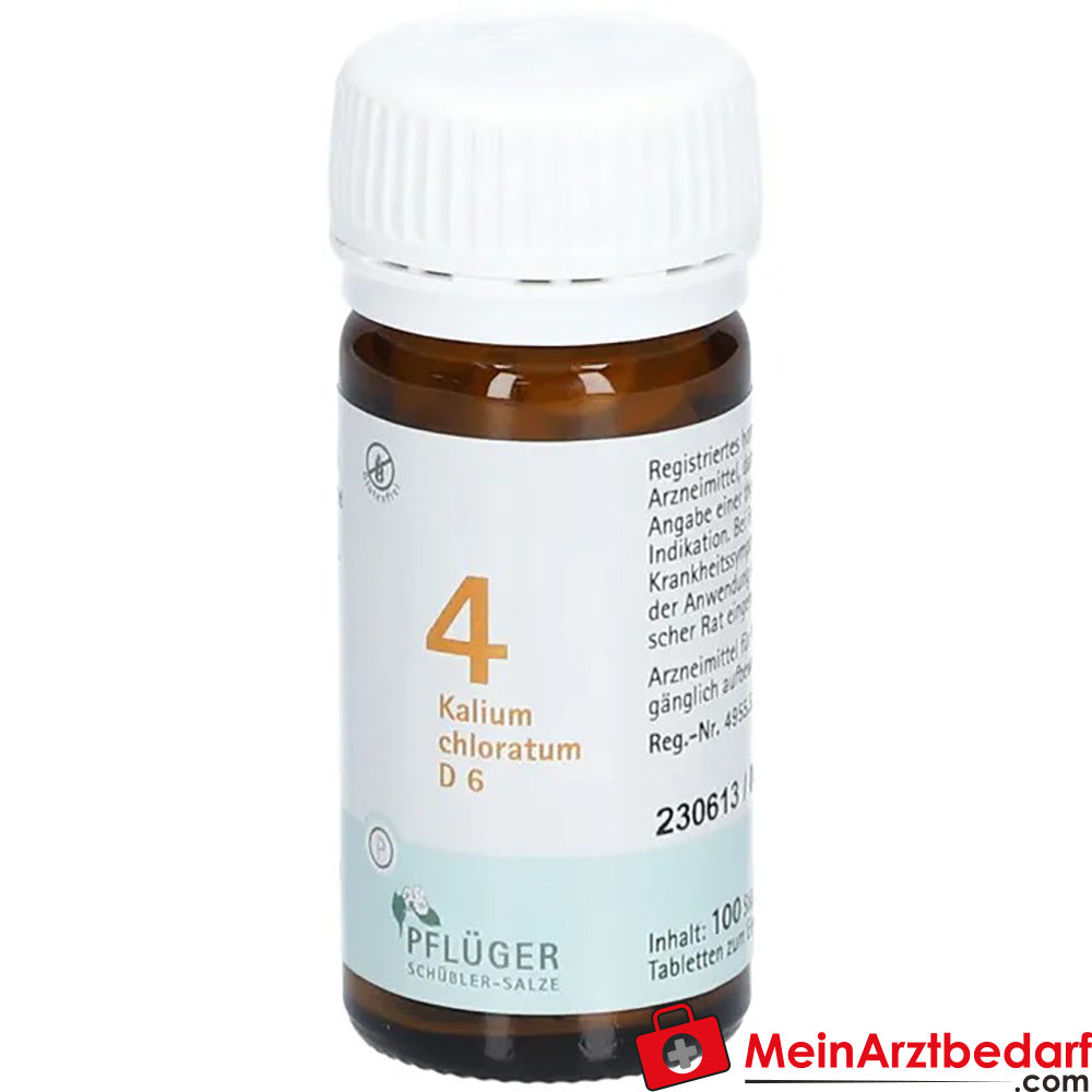 Biochemie Pflüger® Nr. 4 Kalium chloratum D6 Tabletten.