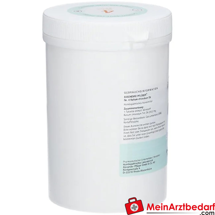 Biochemie Pflüger® No. 4 Clorato de potássio D6 Comprimidos