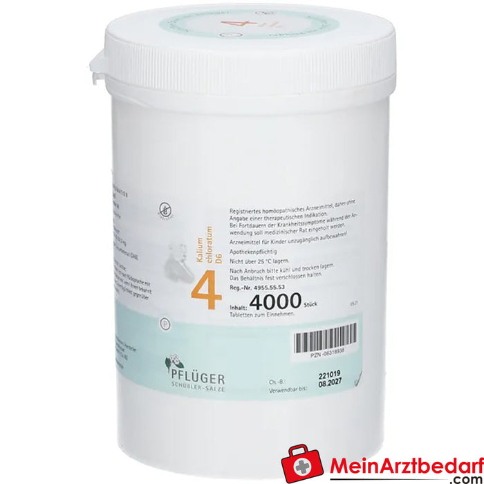 Biochemie Pflüger® Nº 4 Clorato potásico D6 Comprimidos