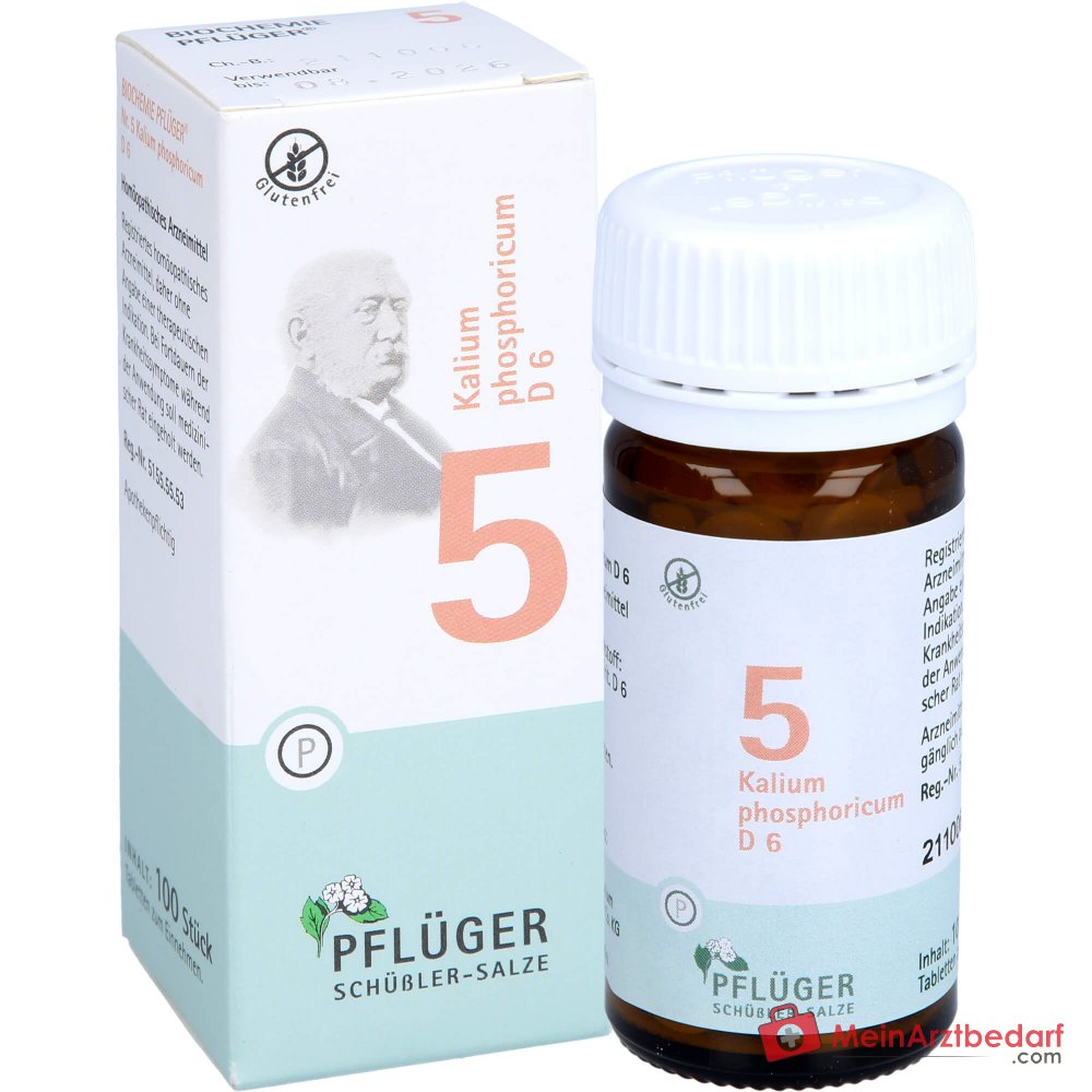 Biochemie Pflüger Nr. 5 Kalium phosphoricum D6 Tabletki, 100 szt.