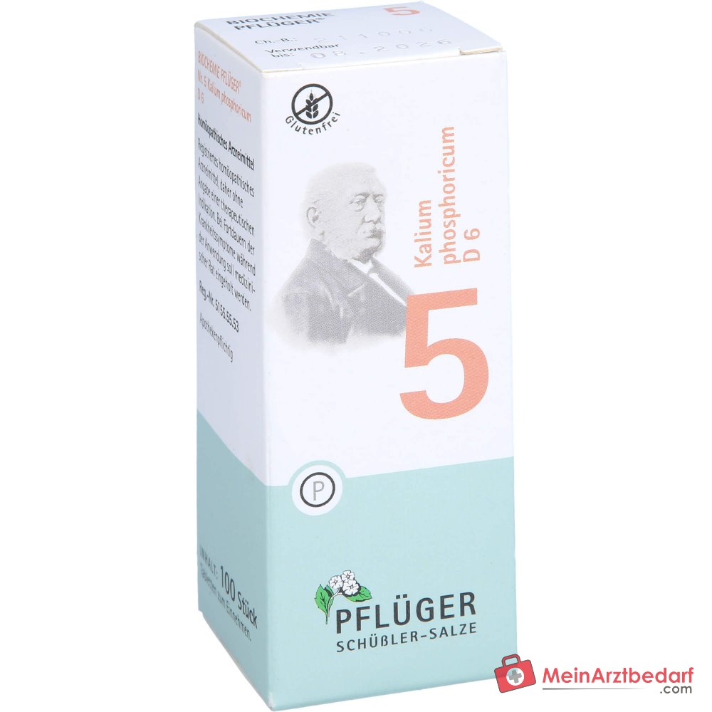 Biochemie Pflüger Nr. 5 Kalium phosphoricum D6 Tabletki, 100 szt.