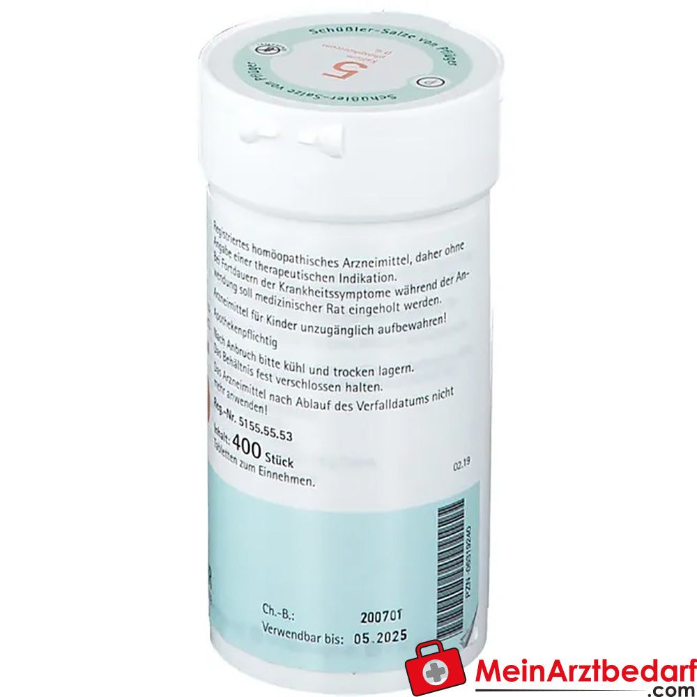 Biochemie Pflüger® Nr. 5 Kalium phosphoricum D6 Tabletten.