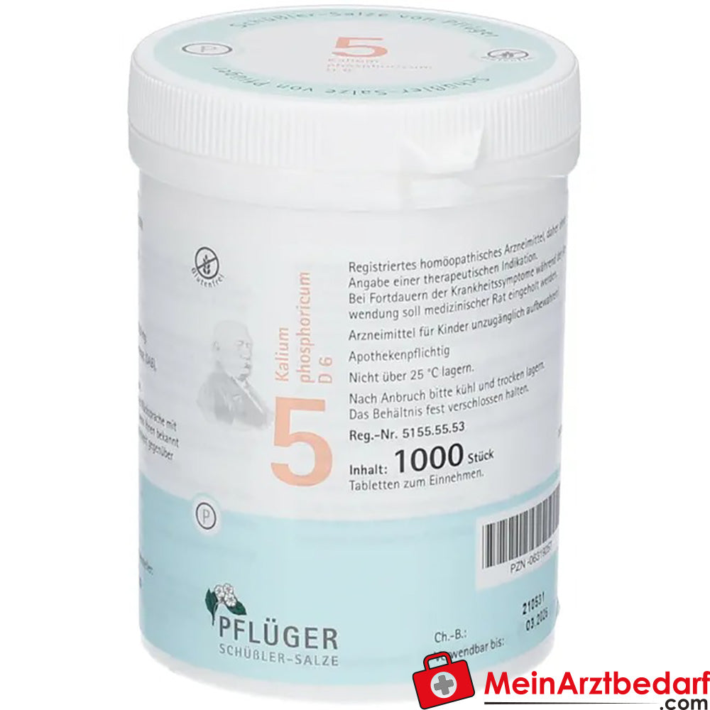 Biochemie Pflüger Nr. 5 Kalium phosphoricum D6 250 mg Tabletten