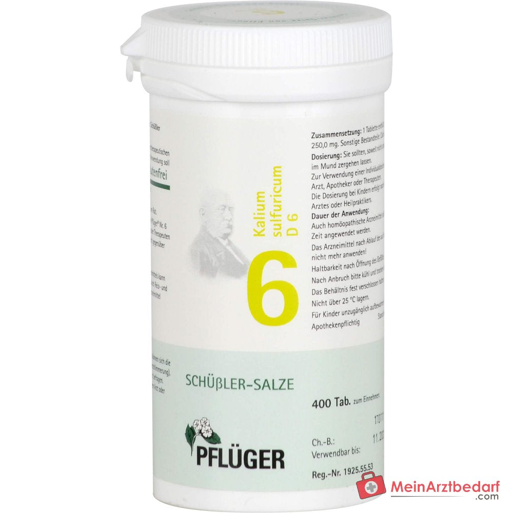 Biochemia Pflüger No. 6 Potassium sulphuricum D6 250 mg Tabletki