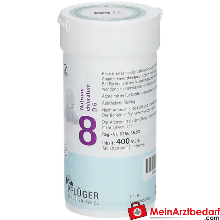 Biochemie Pflüger® N.º 8 Clorato de sódio D6 Comprimidos