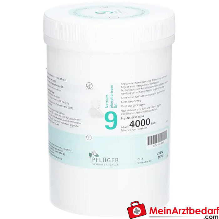 Biochemie Pflüger® 9 号磷 酸钠 D6 片剂