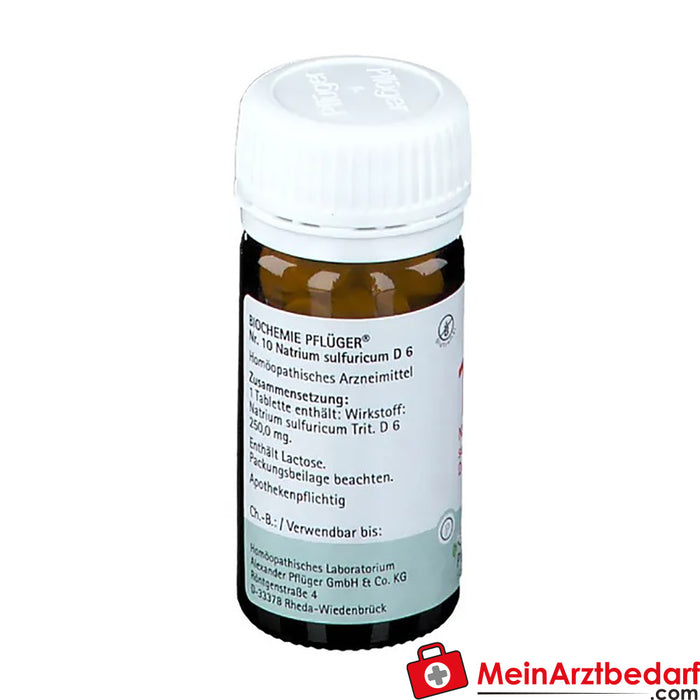 Biochemie Pflüger® No. 10 Natrium sulfuricum D6 Comprimidos