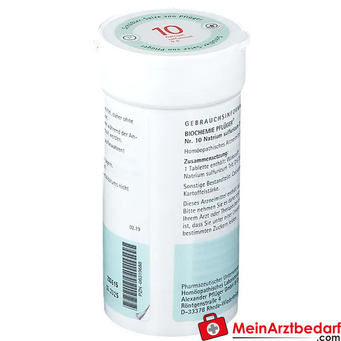 Biochemie Pflüger® No. 10 Natrium sulfuricum D6 Compresse