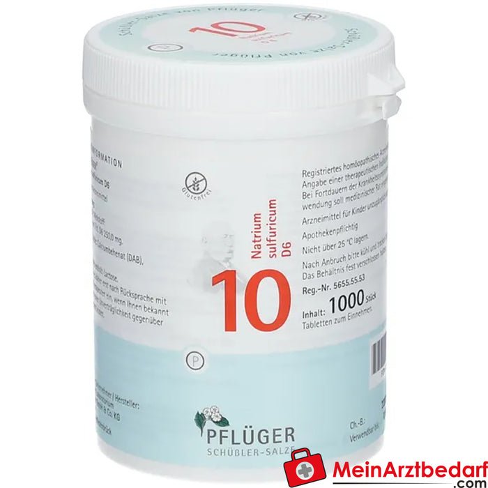 Biochemie Pflüger® No. 10 Natrium sulfuricum D6 Tablet