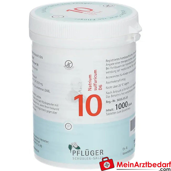 Biochemie Pflüger® No. 10 Natrium sulfuricum D6 Tablets