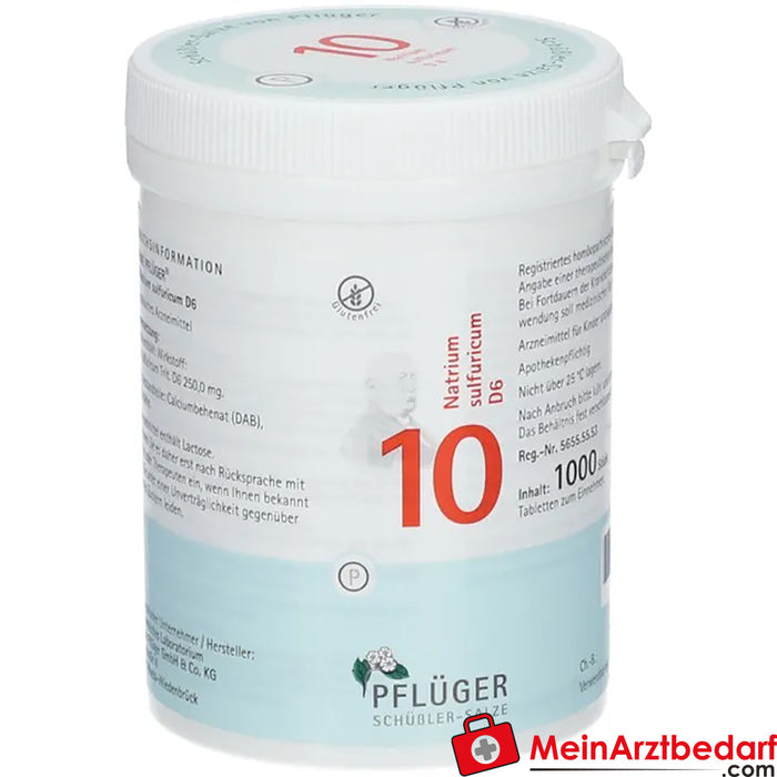 Biochemie Pflüger® No. 10 Natrium sulfuricum D6 Comprimidos