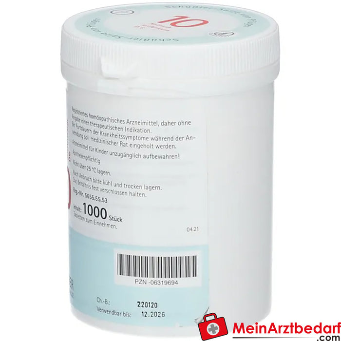 Biochemie Pflüger® No. 10 Natrium sulfuricum D6 tabletki