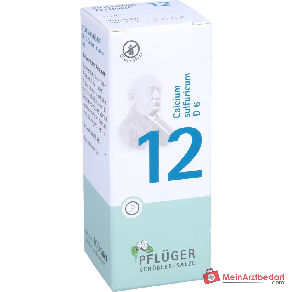 Biochemie Pflüger Nr. 12 Calcium sulfuricum D6 250 mg Tabletten 100 Stück