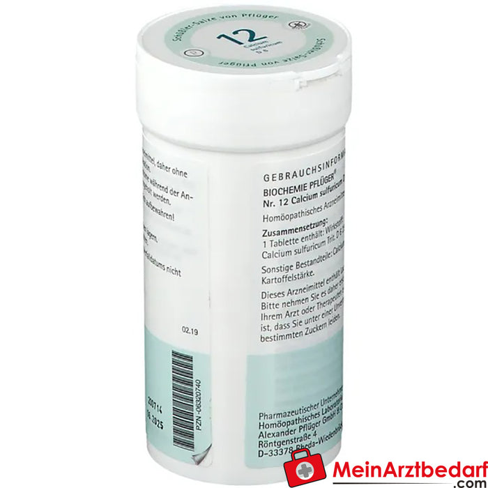 Biochemie Pflüger® No. 12 Calcium sulfuricum D6 Tablets