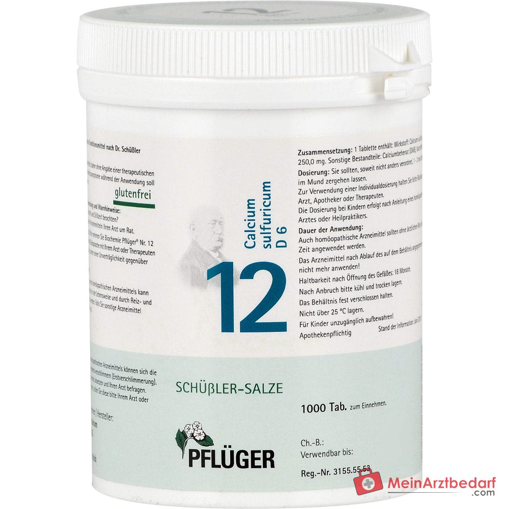 Biochemie Pflüger Nr. 12 Calcium sulfuricum D6 250 mg Tabletten 100 Stück