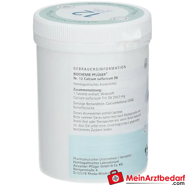 Biochemie Pflüger® Nr. 12 Calcium sulfuricum D6 Tabletten