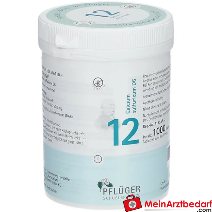 Biochemie Pflüger® 12 号硫酸钙 D6 片剂