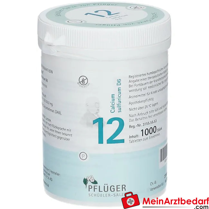 Biochemie Pflüger® No. 12 Calcium sulphuricum D6 Tabletki