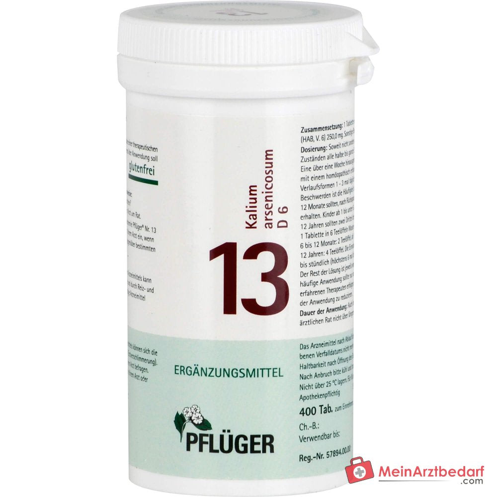 Biochimie Pflüger n° 13 Kalium arsenicosum D6 comprimés 100 pcs