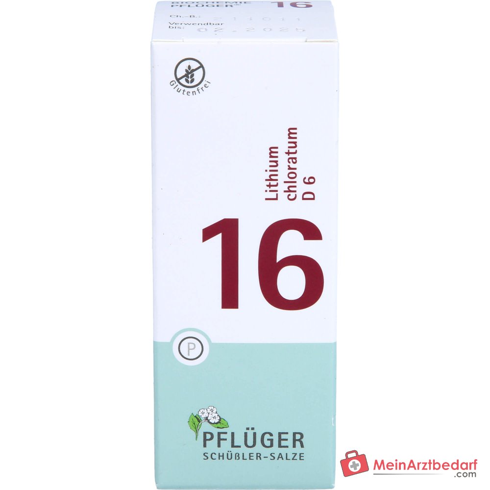 Biochemie Pflüger nr. 16 Lithium chloratum D6 Tabletten, 100 st.