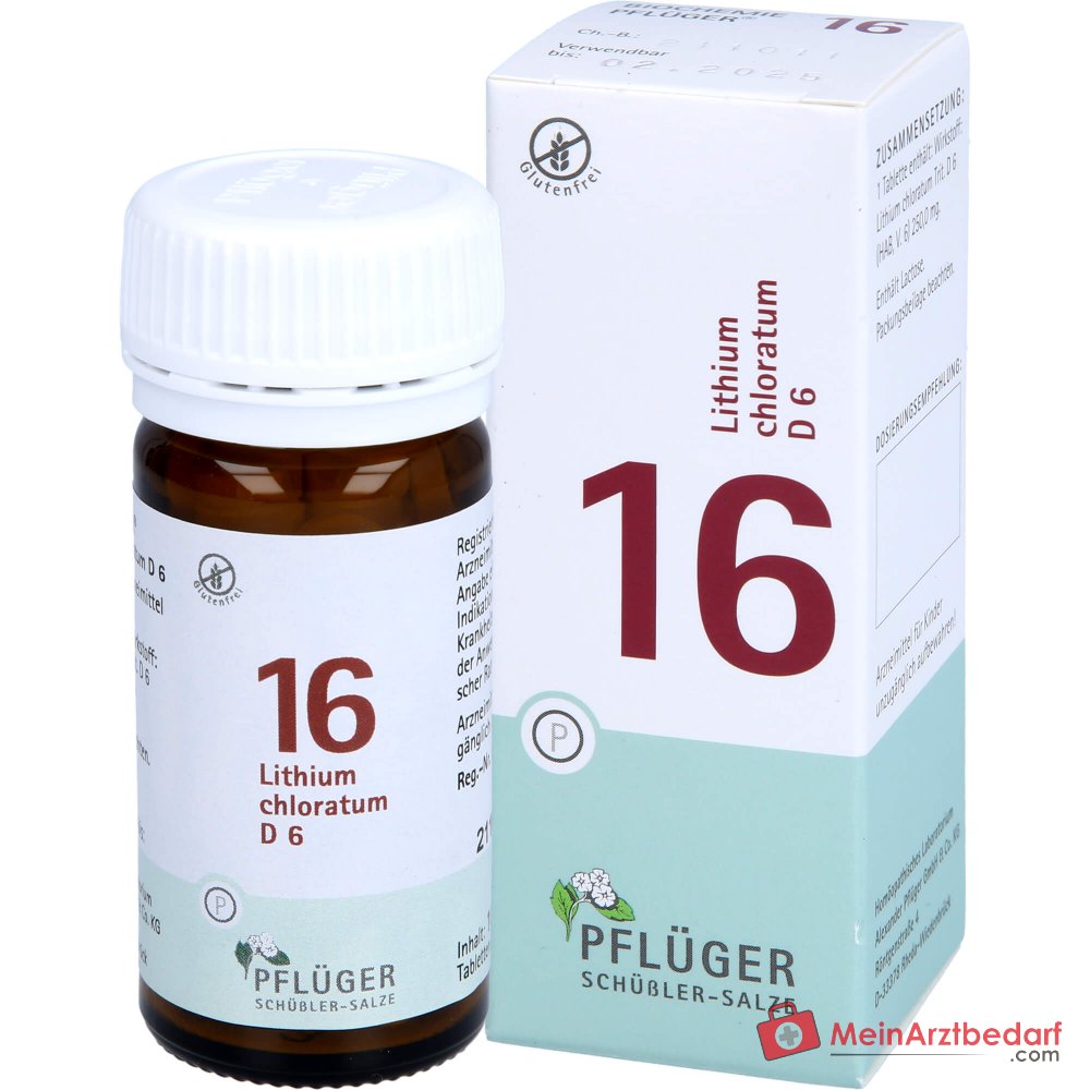 Biochemie Pflüger nr. 16 Lithium chloratum D6 Tabletten, 100 st.