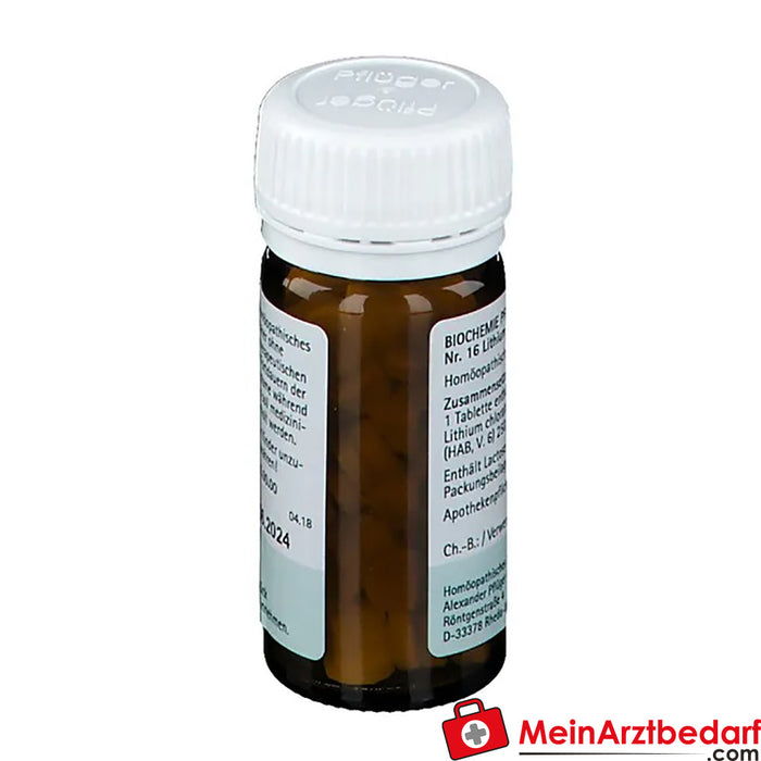 Biochemie Pflüger® N.º 16 Clorato de lítio D6 Comprimidos