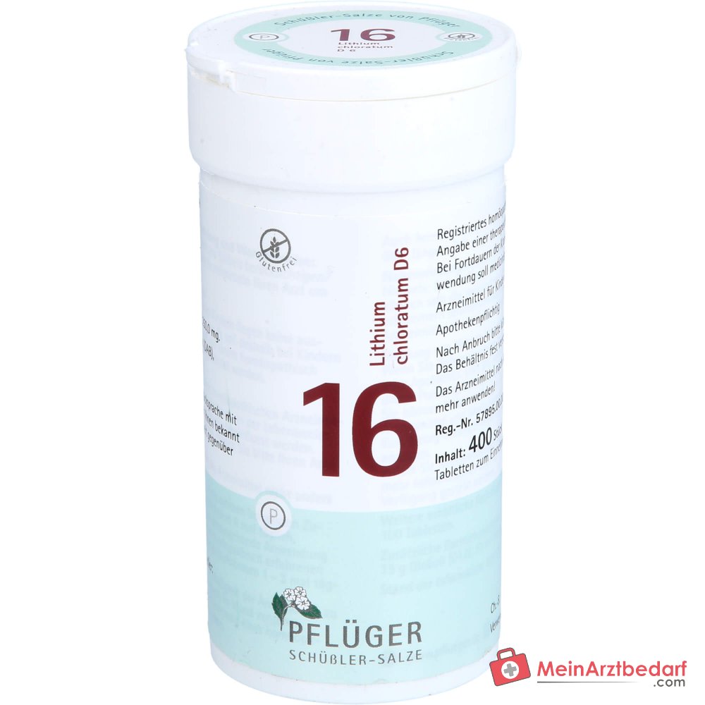 Biochemie Pflüger nr. 16 Lithium chloratum D6 Tabletten, 100 st.