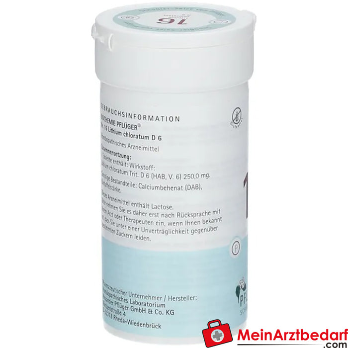 Biochemie Pflüger® N.º 16 Clorato de lítio D6 Comprimidos