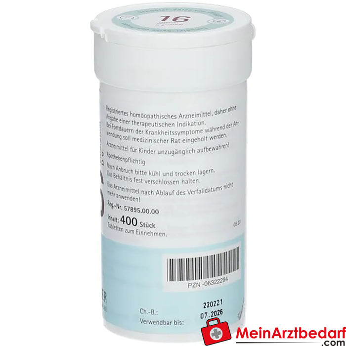 Biochemie Pflüger® N.º 16 Clorato de lítio D6 Comprimidos