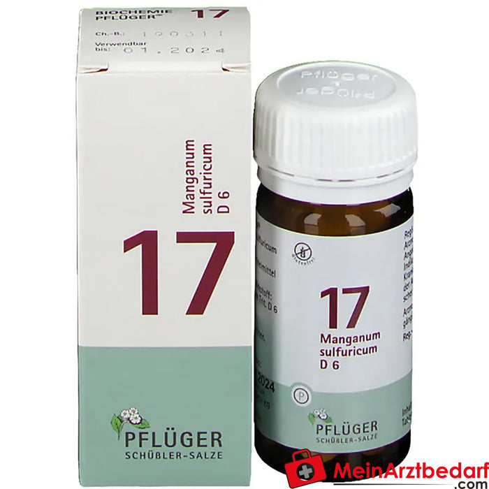 Biochemie Pflüger® 第 17 号硫酸锰 D6 片剂