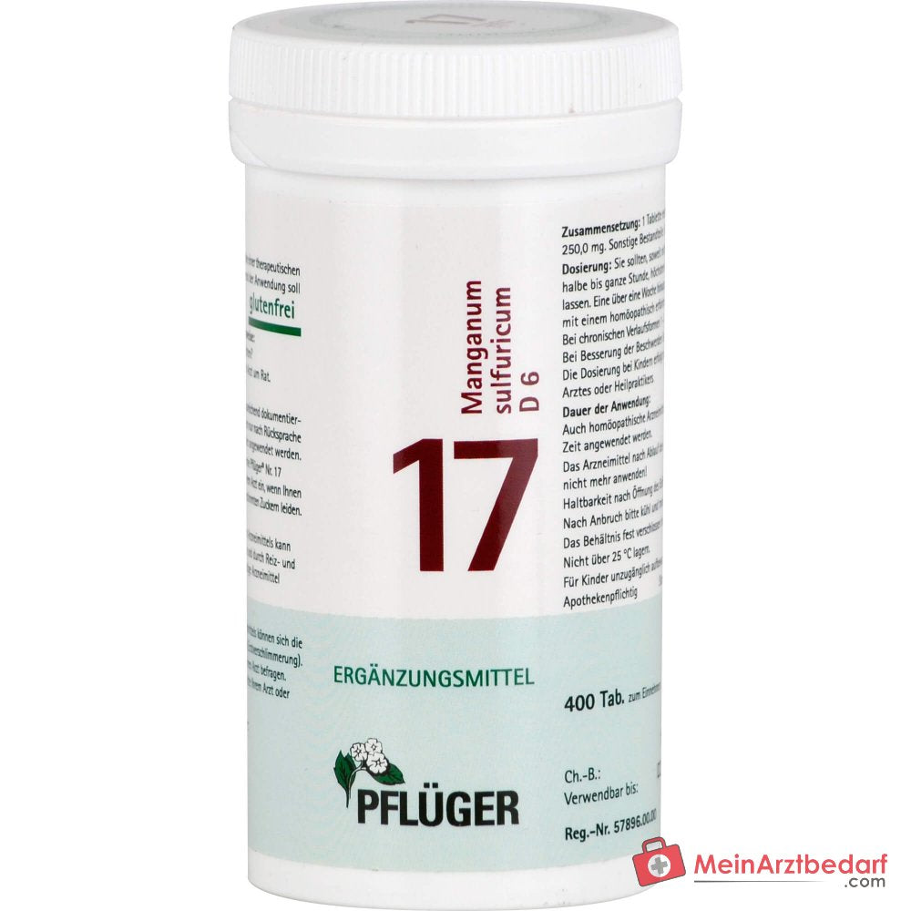 Pflüger Biochimie n° 17 Manganum sulfuricum Comprimés, 100 pièces.