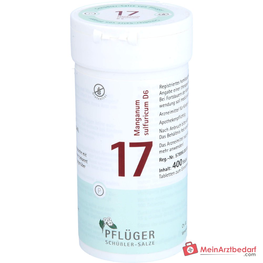 Pflüger Biochimie n° 17 Manganum sulfuricum Comprimés, 100 pièces.