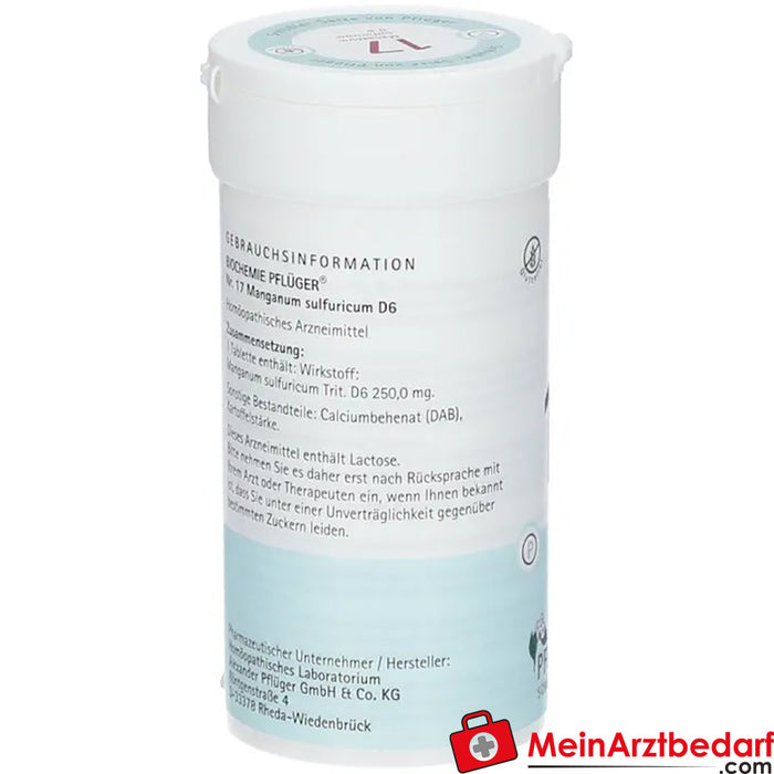 Biochemie Pflüger® No. 17 Manganum sulphuricum D6 Comprimidos
