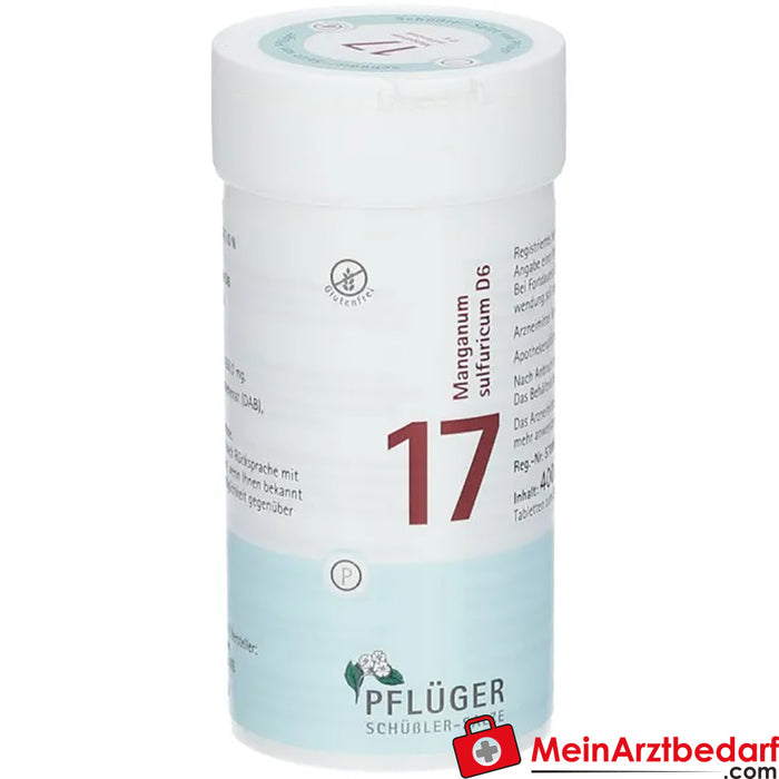 Biochemie Pflüger® 第 17 号硫酸锰 D6 片剂