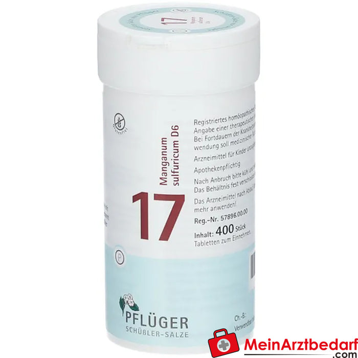 Biochemie Pflüger® 第 17 号硫酸锰 D6 片剂