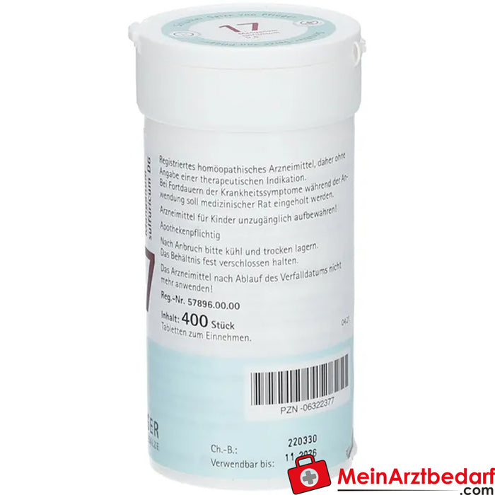 Biochemie Pflüger® No. 17 Manganum sulphuricum D6 Tabletki