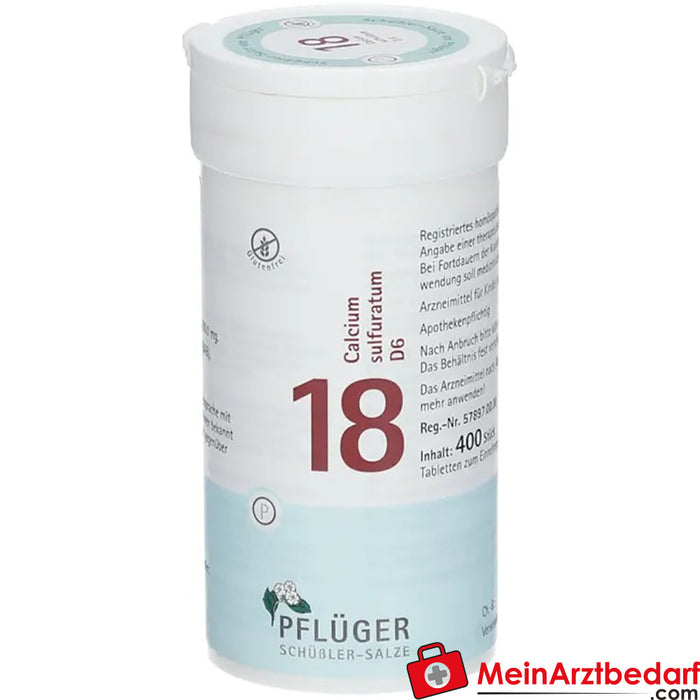 Biochemie Pflüger® Nº 18 Calcium sulphuratum D6 Comprimidos