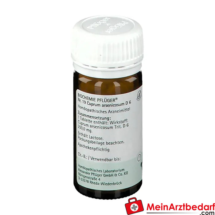 Biochemie Pflüger® No. 19 Cuprum arsenicosum D6 Tabletki