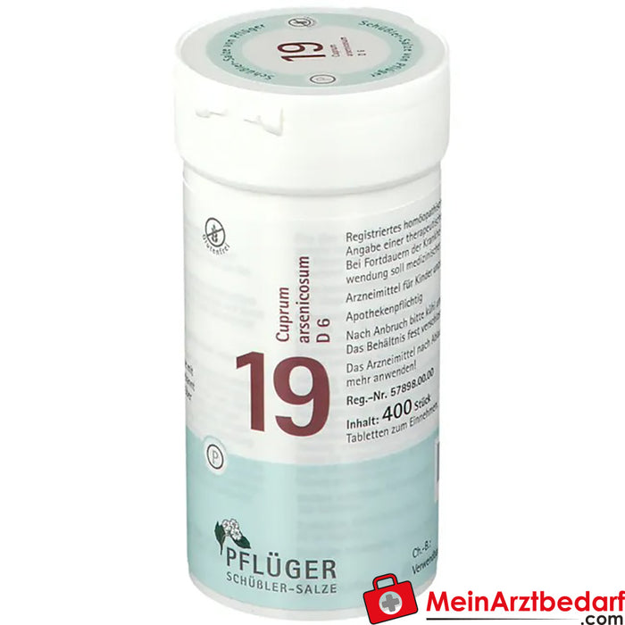 Biochemie Pflüger® Nº 19 Cuprum arsenicosum D6 Comprimidos