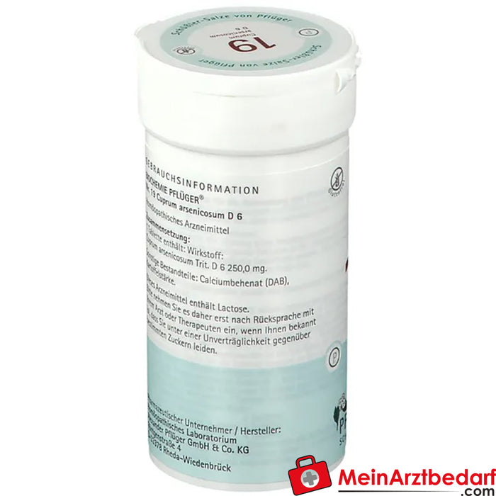 Biochemie Pflüger® No. 19 Cuprum arsenicosum D6 Comprimidos