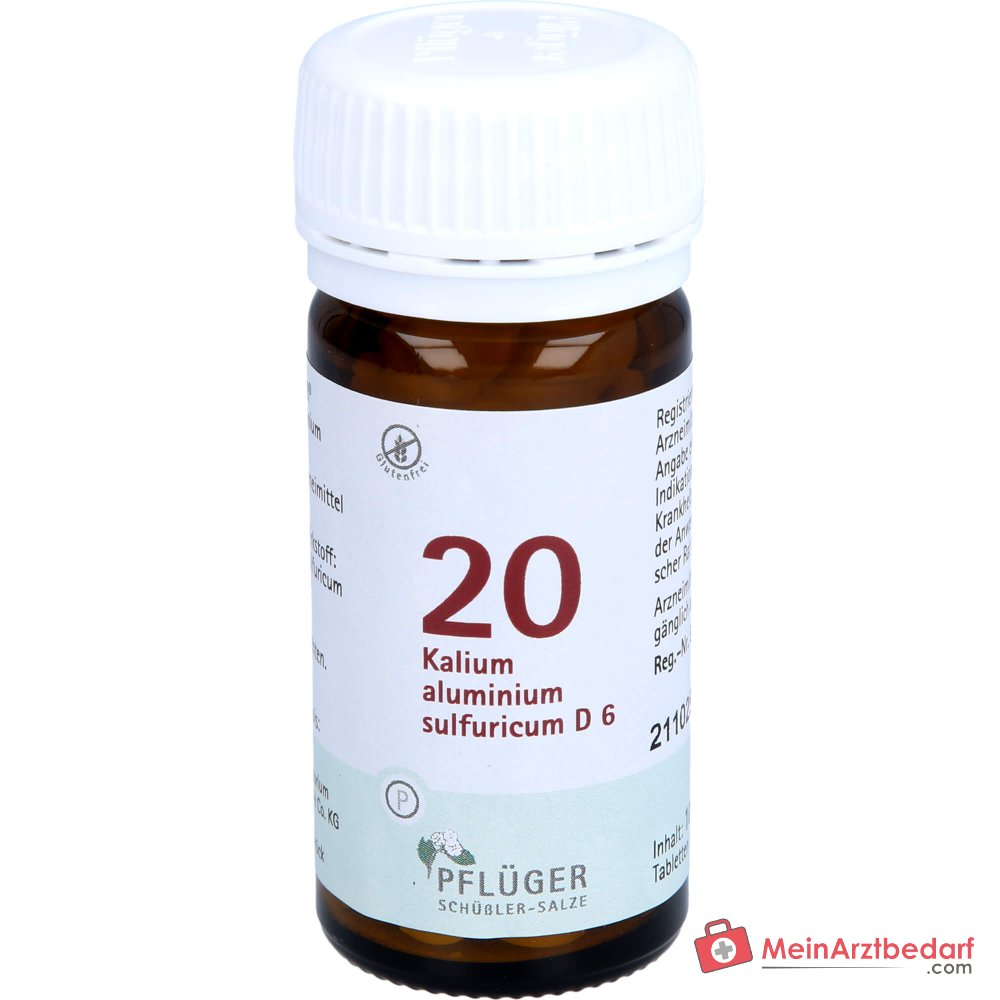 Biochemie Pflüger N° 20 Kalium aluminium sulfuricum D6 Comprimés, 100 pièces.