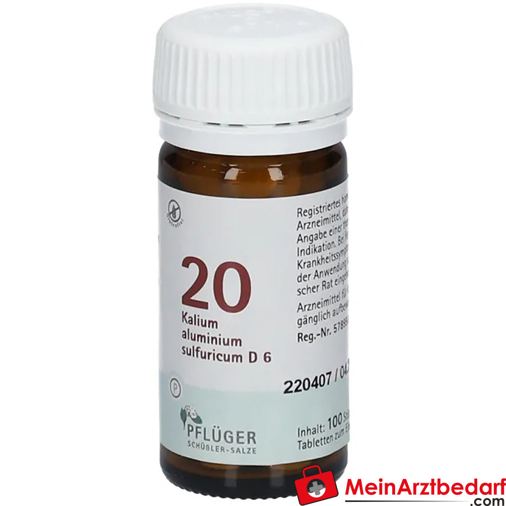 Biochemie Pflüger® Nr. 20 Kalium aluminium sulfat D6 Tabletten.