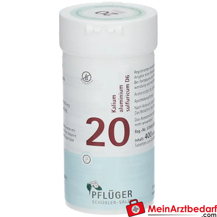 Biochemie Pflüger® No. 20 Sulfato de aluminio y potasio D6 Comprimidos