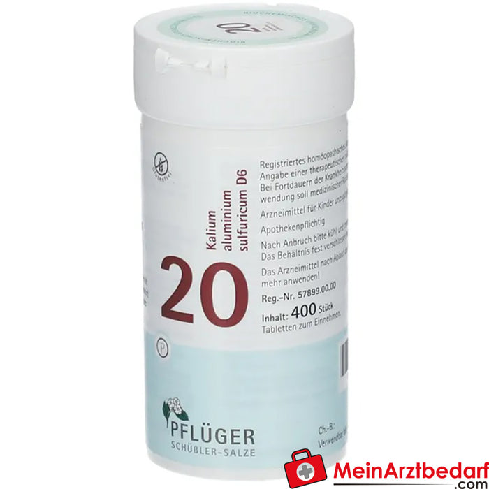 Biochemie Pflüger® No. 20 Siarczan glinowo-potasowy D6 Tabletki