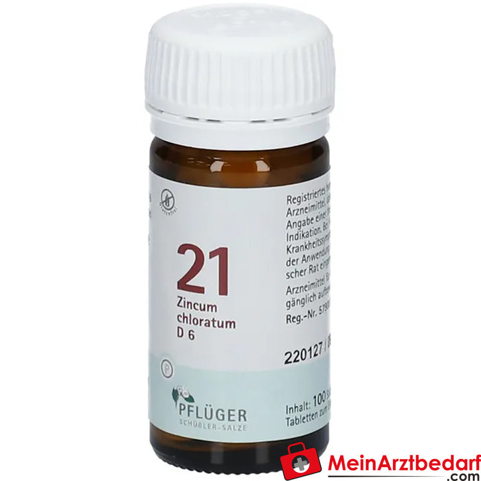 Biochemie Pflüger® No. 21 Zincum chloratum D6 Comprimidos