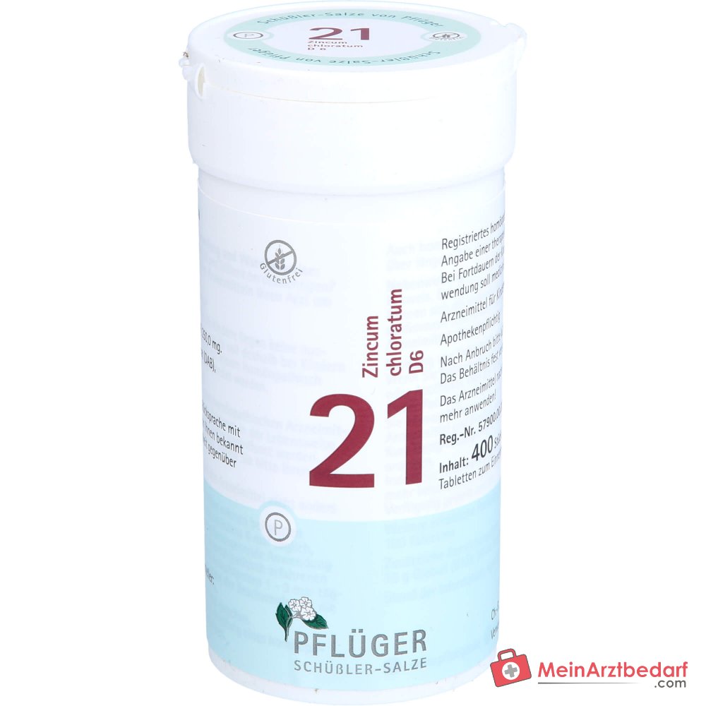 Pflüger Biochemia nr 21 Zincum chloratum D6 tabletki, 400 szt.