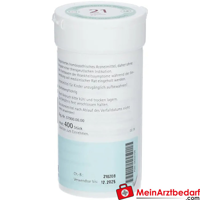 Biochemie Pflüger® Nr. 21 Zincum chloratum D6 Tabletten